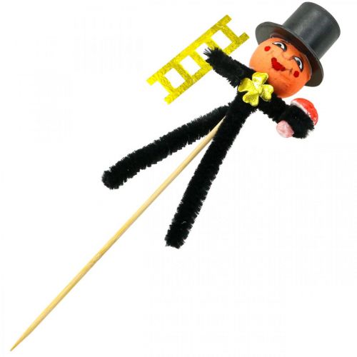 Floristik21 Schornsteinfeger Glücksbringer Silvester Deko L19cm 12St