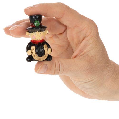Schornsteinfeger Figur 5cm 6er-Set Polyresin Klebebefestigung Innenbereich | Floristik21.de
