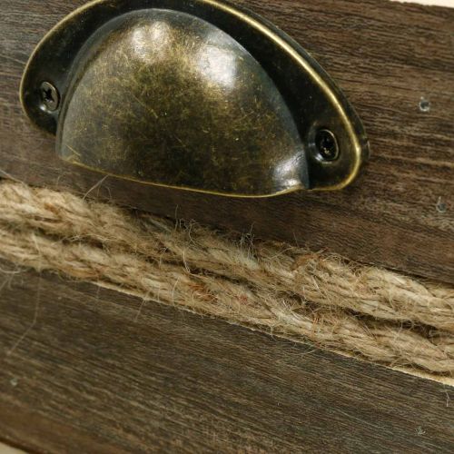 Floristik21 Pflanzkasten Holz-Schublade Blumenkasten 26/20/14cm 3er-Set