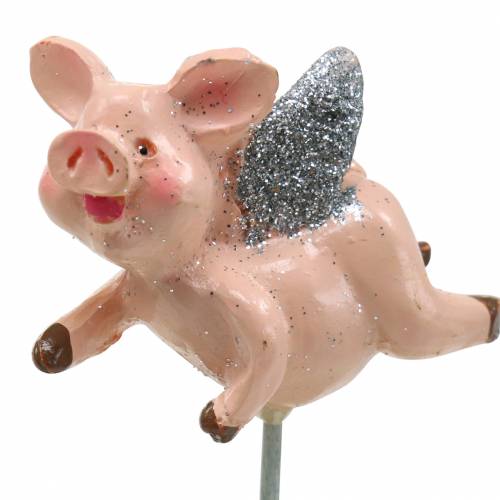 Dekostecker Schwein Glücksbringer 6St