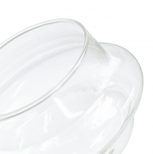 Floristik21 Schwimmender Teelichthalter aus Glas Klar Ø7,5cm H6cm