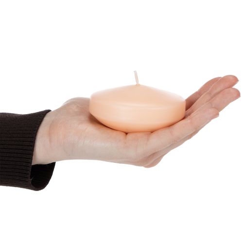 Artikel Schwimmkerze Wachs Rund Ø8cm für dekorative Wasserlandschaften Innen und Außen 8er Set