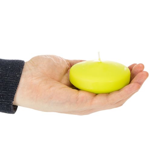 Artikel Schwimmkerzen Limettengrün 8cm Ø 8 Stunden Brenndauer 8er-Set für elegante Dekoration