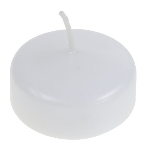 Schwimmkerzen Weiß 4,5cm 8St