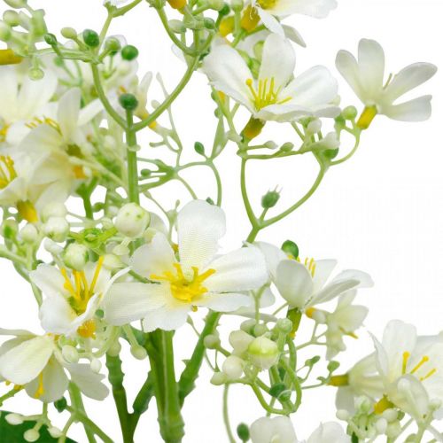 Sternblume Blütenzweig Seidenblume 60 cm weiß creme 181806 F16 