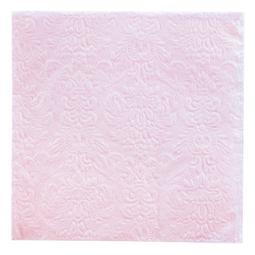 Floristik21 Servietten Rosa Frühling Ornamente Geprägt 33x33cm 15 St