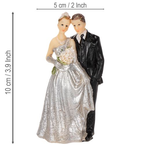 Silberhochzeitspaar 10cm | Floristik21.de
