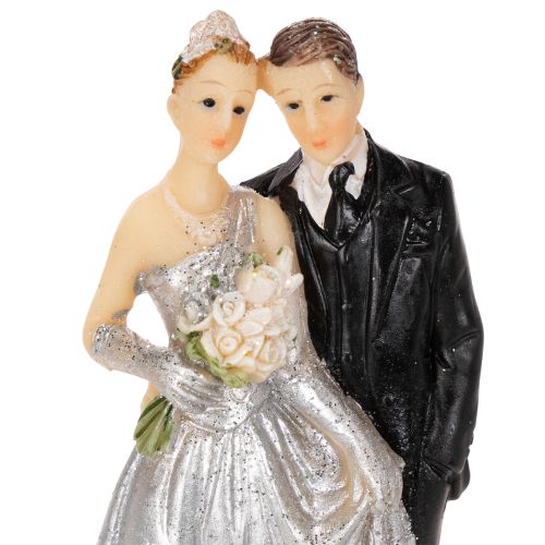 Silberhochzeitspaar 10cm | Floristik21.de