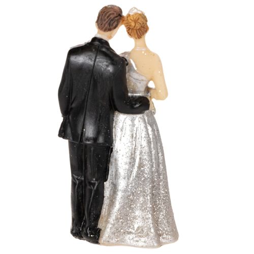Silberhochzeitspaar 10cm | Floristik21.de
