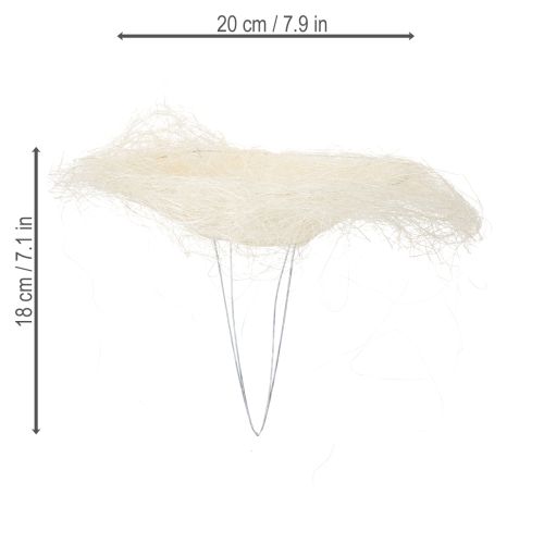 Artikel Elegante Straußmanschette aus Sisal für perfekte Blumenarrangements 20cm 8 Stück