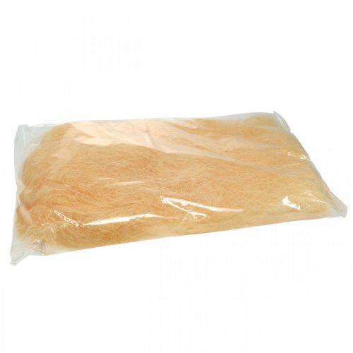 Floristik21 Sisal Apricot Naturmaterial Füllwolle Deko Faser 300g
