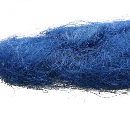 Floristik21 Sisal-Watte Blau, Naturfasern 300g