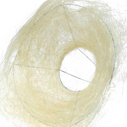 Artikel Blumenmanschette aus Sisal, Blumenstrauß gebleicht Ø20cm 10 St