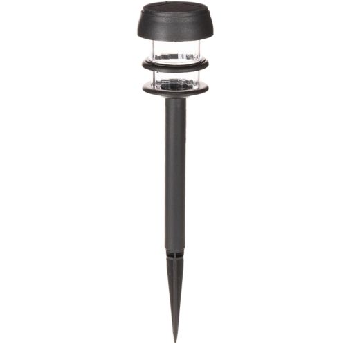 Solar-Gartenleuchte mit Erdspieß 35cm Schwarz LED-Set 6-teilig