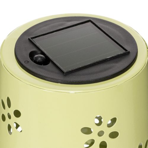 Artikel Solar Tischleuchte LED mit Blumenmuster 28cm Grün Wetterfest Outdoor Dekoration