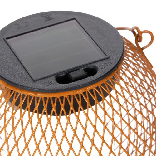 Artikel Solarlaterne LED aus Metall mit warmweißem Licht für stilvolle Gartenbeleuchtung 12 cm
