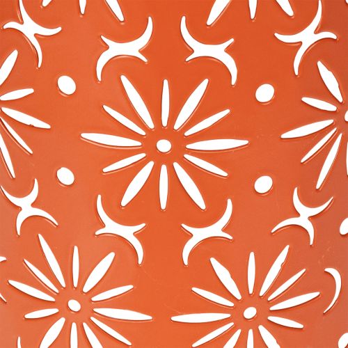 Artikel Solar Laterne Gartenbeleuchtung 26 cm mit warmweißem LED-Licht und Blumenmuster