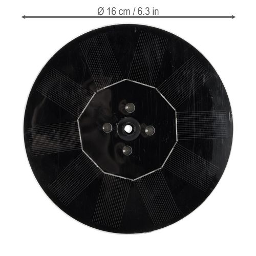 Artikel Solar Gartenpumpe Schwimmend mit LED für Teiche und Dekorative Wasserspiele 16cm