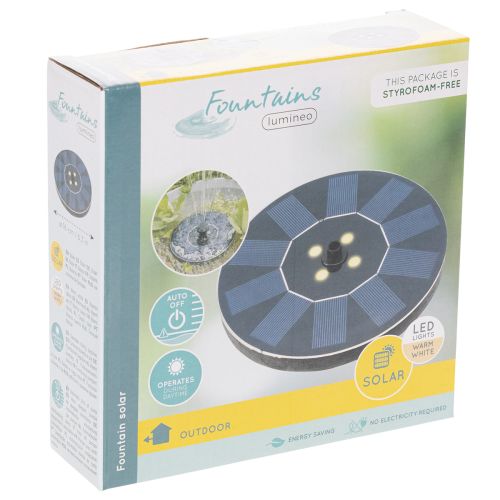 Artikel Solar Gartenpumpe Schwimmend mit LED für Teiche und Dekorative Wasserspiele 16cm
