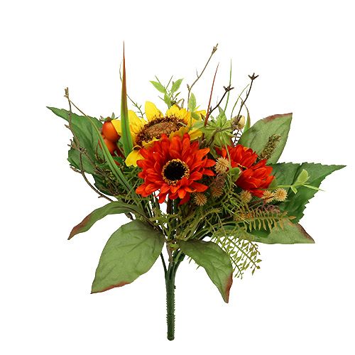 Floristik21 Sonnenblumenstrauß Gelb 24cm