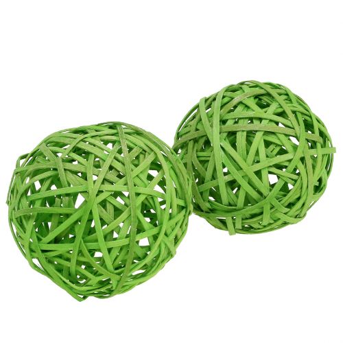 Floristik21 Spanball Hellgrün Ø8cm 4 St