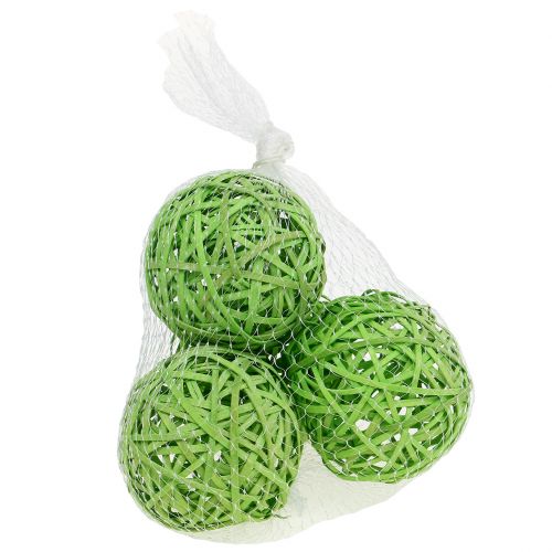 Floristik21 Spanball Hellgrün Ø8cm 4 St