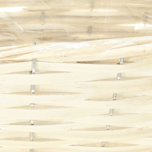 Artikel Weiden Spankorb Weiß gewaschen Pflanzkorb 38×18×12cm - Floristik21