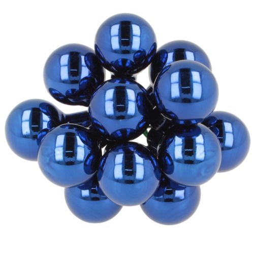 Mini Weihnachtskugeln mit Draht 20mm Blau 140 Stück aus Glas | Floristik21.de