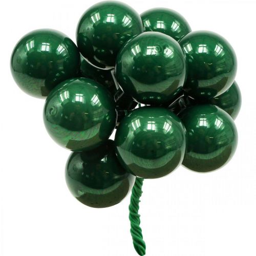 Artikel Mini Weihnachtskugeln am Draht Ø25mm Glas Grün 140St