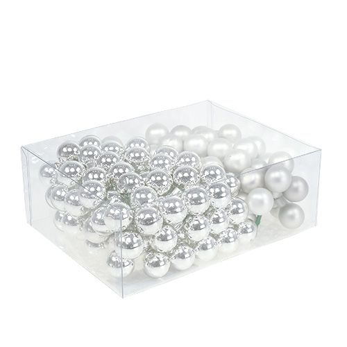 Artikel Spiegelbeeren 25mm Silber Mix 140 St