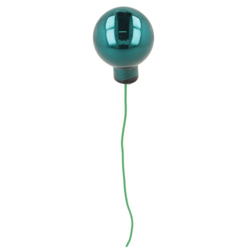 Mini Weihnachtskugeln Glas 20mm Opalblau Glänzend Matt 140 Stück | Floristik21.de