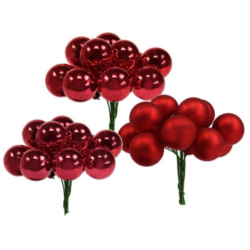 Floristik21 Spiegelbeeren Bordo Mix Ø25mm 140St