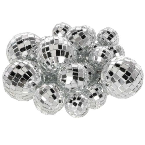 Dekorations-Spiegelkugeln Glas Silber 2–4 cm 50 Stück