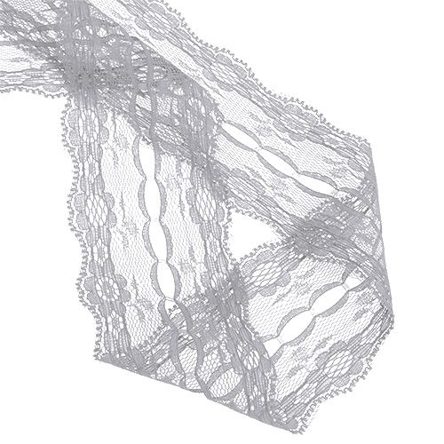 Floristik21 Spitze Grau 55mm 15m