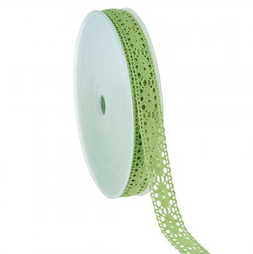Artikel Spitzenband Schmuckband Dekoband Grün B18mm 20m