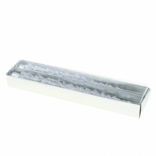 Spitzkerzen Tanne Silber 30mm×260mm 2St