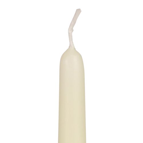 Floristik21 Spitzkerzen Stabkerzen Kerzen Weiß Elfenbein 250/23mm 12 St