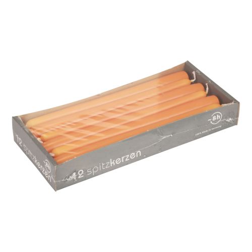 Artikel Spitzkerzen Stabkerzen Wenzel Kerzen Orange 250/23mm 12 St