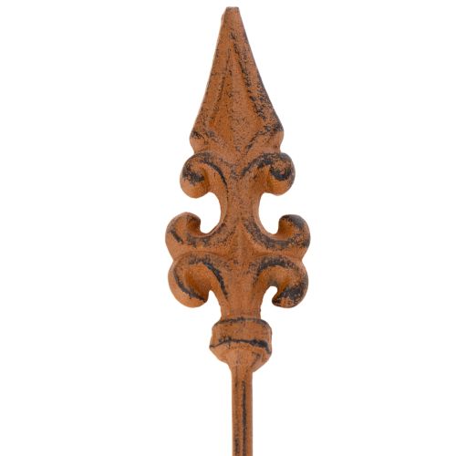 Artikel Gartenstecker Metall Rostoptik Lilie und Lanze 60cm Outdoor