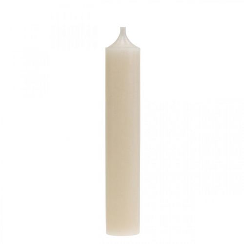 Floristik21 Stabkerze Weiß Creme Kerzendeko 120mm/Ø21mm 6 St