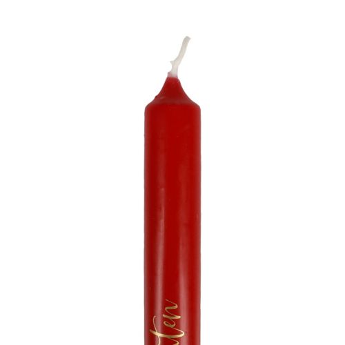 Weihnachtskerzen Stabkerzen Weihnachten Rot 25cm 4St