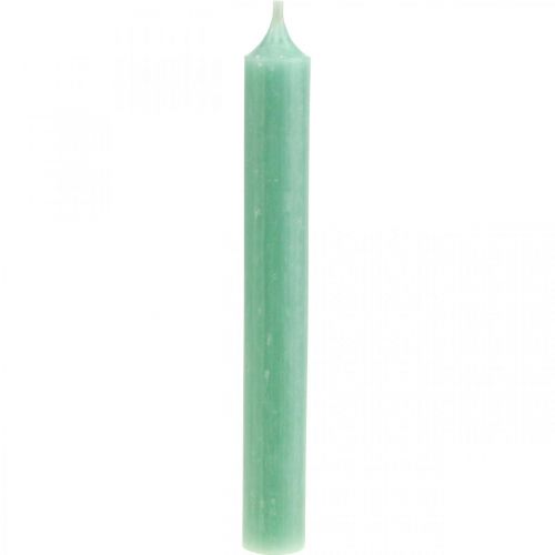 Floristik21 Stabkerzen Grüne Kerzen Jade Kerzendeko Ø21mm 170mm 6 St