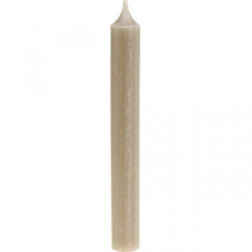 Floristik21 Stabkerzen Braune Kerzen Kerzendeko Herbst Ø21/170mm 6 St