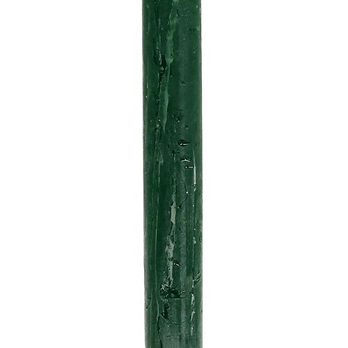 Floristik21 Stabkerze Dunkelgrün durchgefärbt 34 x 240mm 4 St