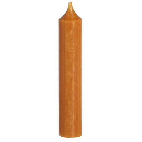 Kurze Stabkerzen Karamell 21x110mm 6 Stück für festliche Atmosphäre und Tischdeko