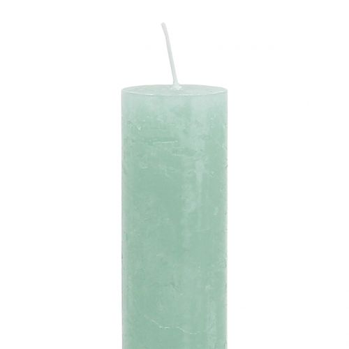 Artikel Stabkerzen durchgefärbt Hellgrün 34mm x 240mm 4 St
