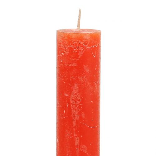 Artikel Stabkerzen durchgefärbt Orange 34mm x 240mm 4 St