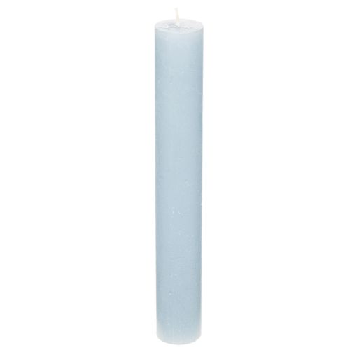 Stabkerzen Hellblau Wachs 34x240mm 4er-Set für Kerzenständer und Tischdekoration