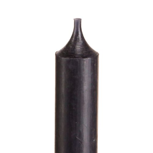 Artikel Kurze Stabkerzen Schwarz 120mm Set mit 6 - Tischdeko, Eventkerzen, Stilvolles Ambiente