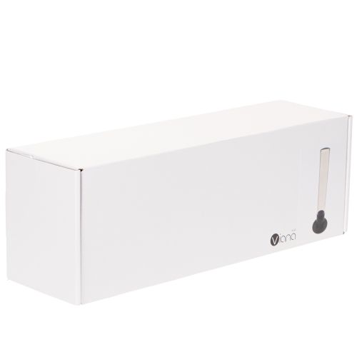 Stabkerzenhalter Metall mit Glaszylinder 31cm Schwarz/Transparent | Floristik21.de